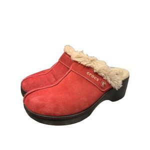 CROCS Suede Fur lined Clogs